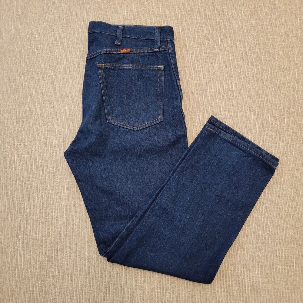 Rustler by Wrangler Men's Jeans 34x30 87619PW Dark Wash Regular Straight Leg